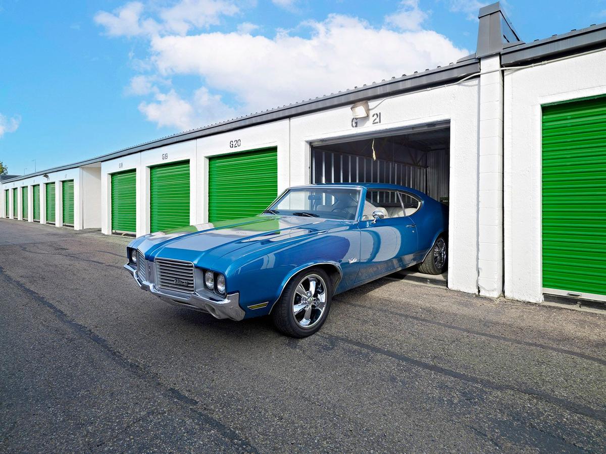 Car in drive up storage